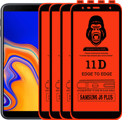 Rofix star Edge To Edge Tempered Glass for SAMSUNG J6 PLUS(Pack of 4)
