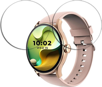 SOMTONE Edge To Edge Tempered Glass for beatXP Flare Pro 1.39 inch SMARTWATCH SCREEN GUARD(Pack of 2)