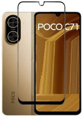 DSCASE Edge To Edge Tempered Glass for POCO C71(Pack of 1)