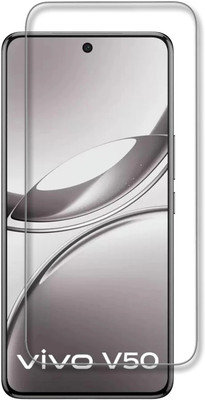 INFINITYWORLD Edge To Edge Tempered Glass for Vivo V50 5G, vivo V50 5G(Pack of 1)