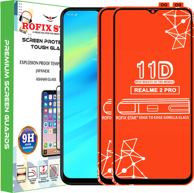 Rofix star Edge To Edge Tempered Glass for Realme 2 Pro(Pack of 2)
