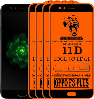 CYOR Edge To Edge Tempered Glass for OPPO F3 PLUS(Pack of 4)