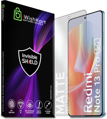 iWishKart Edge To Edge Tempered Glass for Redmi Note 13 Pro 5G, Redmi Note 13 Pro, Mat_Pk1, Military grade Edge to Edge gorilla glass(Pack of 1)