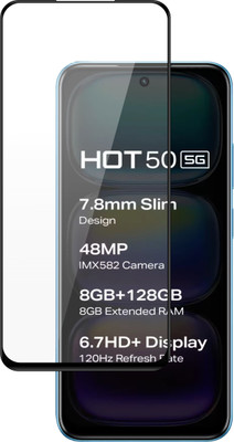 Ten To 11 Edge To Edge Tempered Glass for Infinix Hot 50 5G(Pack of 1)