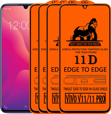 TWIGLO Edge To Edge Tempered Glass for Vivo V11 Pro(Pack of 4)