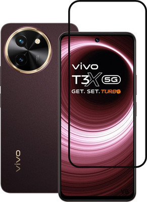 NEXZONE Edge To Edge Tempered Glass for vivo T3x 5G(Pack of 1)