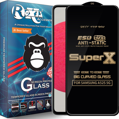 Roxel Edge To Edge Tempered Glass for SAMSUNG A52S 5G(Pack of 1)
