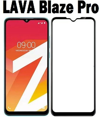 welldesign Edge To Edge Tempered Glass for Lava Blaze Pro(Pack of 1)