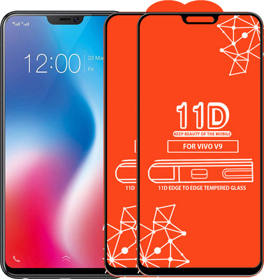 Roxel Edge To Edge Tempered Glass for Vivo V9(Pack of 2)