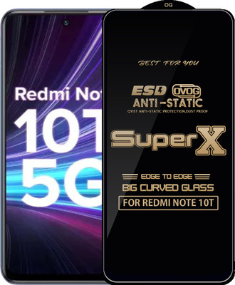 Qyist Edge To Edge Tempered Glass for REDMI NOTE 10T(Pack of 1)
