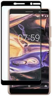 VISHZONE Edge To Edge Tempered Glass for Nokia 7 Plus(Pack of 1)