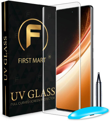 FIRST MART Edge To Edge Tempered Glass for Vivo V30 5G, V30 5G, Vivo V30, Vivo V30 Pro 5G, UV Curved Screen Protector with Easy Installation Kit(Pack of 1)