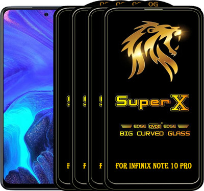 PFOAM Edge To Edge Tempered Glass for INFINIX NOTE 10 PRO(Pack of 4)