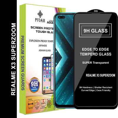 PFOAM Edge To Edge Tempered Glass for REALME X3 SUPERZOOM(Pack of 1)