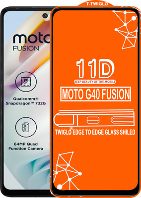 TWIGLO Edge To Edge Tempered Glass for MOTO G40 FUSION(Pack of 1)