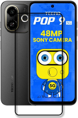 INFINITYWORLD Edge To Edge Tempered Glass for Tecno POP 9 5G(Pack of 1)