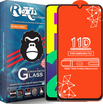 Roxel Edge To Edge Tempered Glass for Samsung Galaxy F22(Pack of 1)