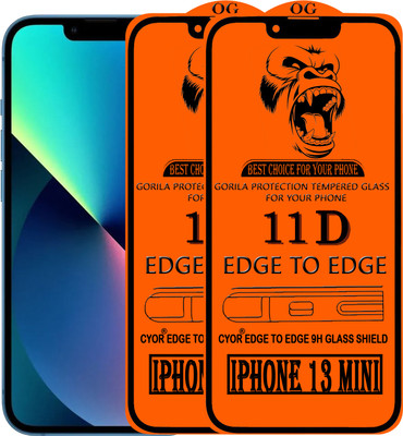 CYOR Edge To Edge Tempered Glass for IPHONE 13 MINI(Pack of 2)