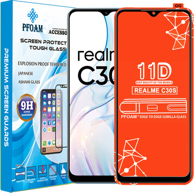 PFOAM Edge To Edge Tempered Glass for REALME C30S(Pack of 1)