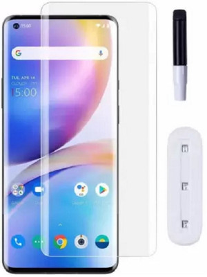 ALONZO Edge To Edge Tempered Glass for OnePlus 8 Pro(Pack of 1)
