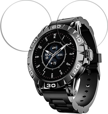 SOMTONE Edge To Edge Tempered Glass for boAt Enigma Z30 1.39 inch SMARTWATCH SCREEN GUARD(Pack of 2)