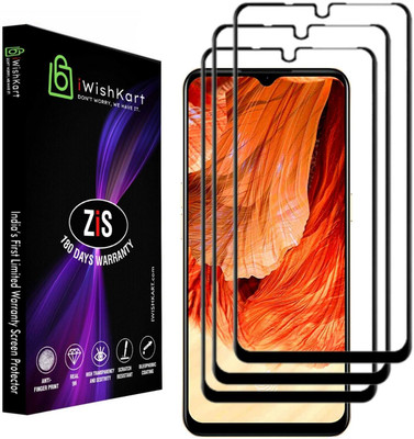 iWishKart Edge To Edge Tempered Glass for Mi 10c, Mi 10c 5G, Mi Redmi 10c, Mi Redmi 10c5G(Pack of 3)