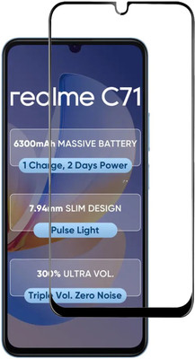 INFINITYWORLD Edge To Edge Tempered Glass for Realme C71(Pack of 1)