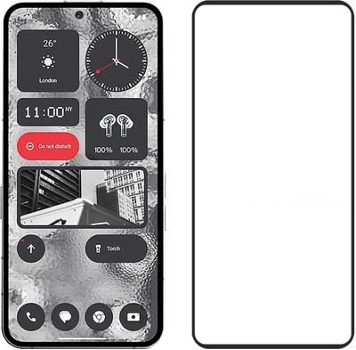 AKSHUD Edge To Edge Tempered Glass for Nothing Phone 3(a)(Pack of 1)