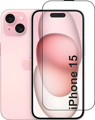 KGEE Edge To Edge Tempered Glass for Apple Iphone 15, Apple iphone 15(Pack of 1)