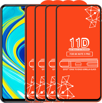 Qyist Edge To Edge Tempered Glass for Redmi Note 9 Pro(Pack of 4)