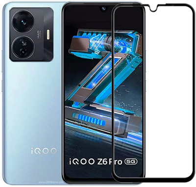 EITANSHA CREATION Edge To Edge Tempered Glass for IQOO Z6 Pro 5G, iQOO Z6 Pro(Pack of 1)