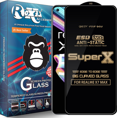 Roxel Edge To Edge Tempered Glass for REALME X7 MAX(Pack of 1)