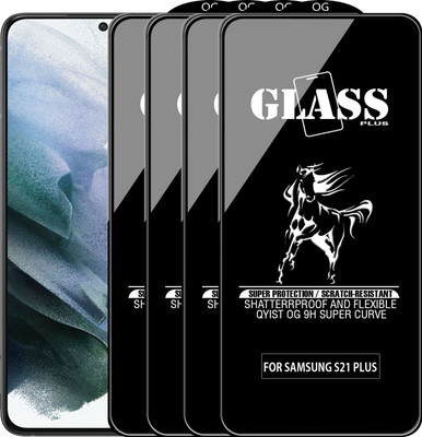 Qyist Edge To Edge Tempered Glass for SAMSUNG GALAXY S21 PLUS(Pack of 4)
