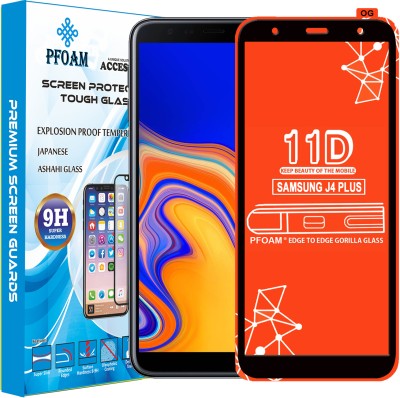 PFOAM Edge To Edge Tempered Glass for SAMSUNG GALAXY J4 PLUS(Pack of 1)