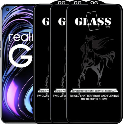 TWIGLO Edge To Edge Tempered Glass for REALME GT 5G(Pack of 3)