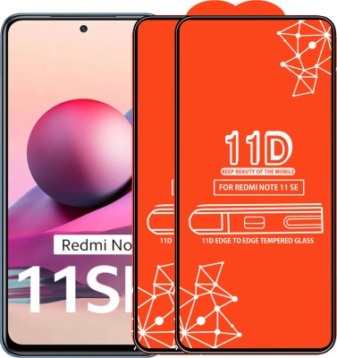 Roxel Edge To Edge Tempered Glass for Redmi Note 11 Se(Pack of 2)