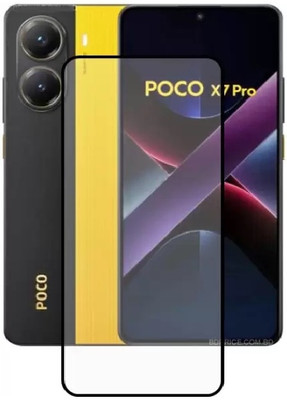 DSCASE Edge To Edge Tempered Glass for POCO X7 Pro 5G, POCO X7 Pro(Pack of 1)