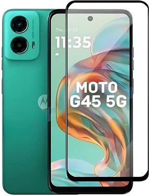 MobiWay Edge To Edge Tempered Glass for Motorola G45 5G, Motorola G45, Moto G45, Moto G45 5G(Pack of 1)