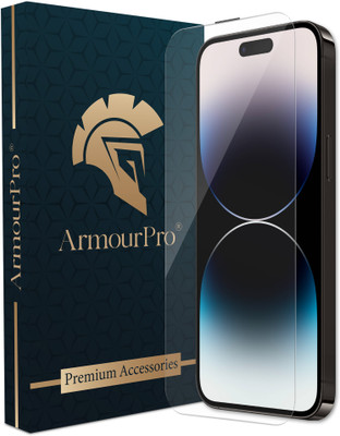 ArmourPro Edge To Edge Tempered Glass for Apple IPhone 14 Pro Max, IPhone 14 Pro Max, 14 Pro Max, Crystal Clear Glass with Anti Dust Filter(Pack of 1)