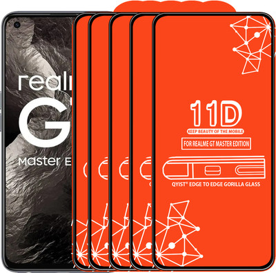 Qyist Edge To Edge Tempered Glass for Realme Gt Master Edition(Pack of 5)