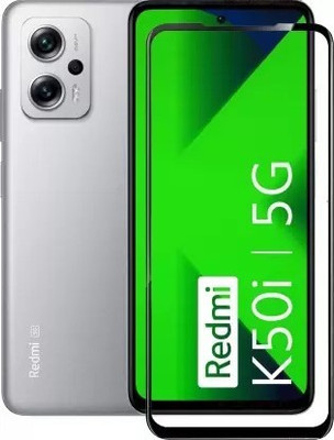 ASVALBUY Edge To Edge Tempered Glass for Redmi K50i 5G, Xiaomi Redmi K50i 5G, Mi K50i 5G, Redmi K50i(Pack of 1)