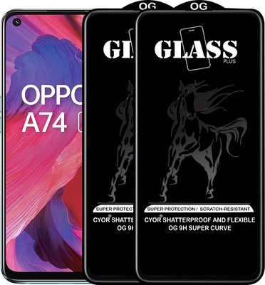 CYOR Edge To Edge Tempered Glass for OPPO A74 5G(Pack of 2)
