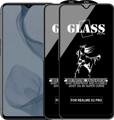 Qyist Edge To Edge Tempered Glass for Realme X2 Pro(Pack of 2)