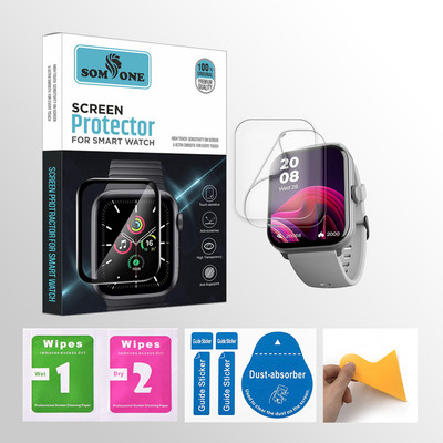SOMTONE Edge To Edge Tempered Glass for beatxp UNBOUND 1.8 inch Smartwatch 2 PROTECTOR + 2 WIPES + 2 DUST REMOVAL STICKER + 1 WIPER(Pack of 2) SOMTONE Edge To Edge Tempered Glass for beatxp UNBOUND 1.8 inch Smartwatch 2 PROTECTOR + 2 WIPES + 2 DUST REMOVAL STICKER + 1 WIPER(Pack of 2)