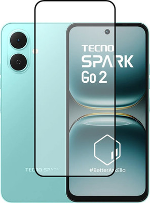 SMARTCASE Edge To Edge Tempered Glass for Tecno Spark Go 2(Pack of 1)