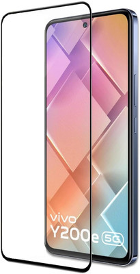 EITANSHA CREATION Edge To Edge Tempered Glass for vivo Y200e 5G, Vivo Y200e(Pack of 1)