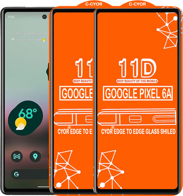 CYOR Edge To Edge Tempered Glass for GOOGLE PIXEL 6A(Pack of 2)