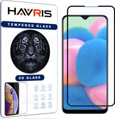 Havris Edge To Edge Tempered Glass for Samsung Galaxy A30s(Pack of 1)
