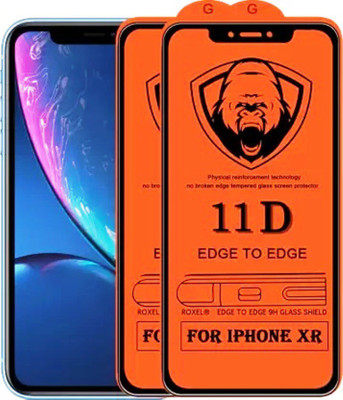 1DOLLAR Edge To Edge Tempered Glass for Apple iPhone XR -11D Glass ( Quality HD Pack Of 2)(Pack of 2)