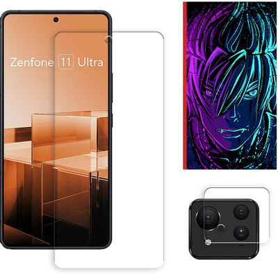 SOMTONE Edge To Edge Tempered Glass for Asus Zenfone 11 Ultra 5G Tempered Glass Screen Protector | Anti-Scratch | Edge to Edge Full Coverage | 9H Hardness (1 FRONT SCREEN GUARD + 1 CAMERA LENS PROTECTOR + 1 FREE BACK EMBOSSED SKIN002)(Pack of 1) SOMTONE Edge To Edge Tempered Glass for Asus Zenfone 11 Ultra 5G Tempered Glass Screen Protector | Anti-Scratch | Edge to Edge Full Coverage | 9H Hardness (1 FRONT SCREEN GUARD + 1 CAMERA LENS PROTECTOR + 1 FREE BACK EMBOSSED SKIN002)(Pack of 1)